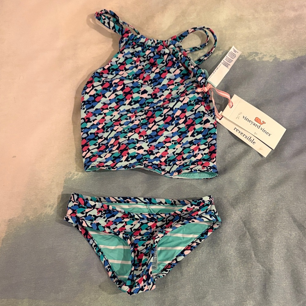 Vineyard Vines Kids' Reversible Tankini